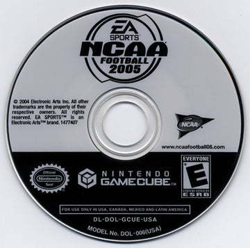 NCAA Football 2005 | GameCube | physical media | region=North America | source-country=United States | zypher-v2 | moby-ba47fc717c05 | Data by MobyGames.com