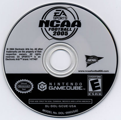 NCAA Football 2005 | GameCube | physical media | region=North America | source-country=United States | zypher-v2 | moby-ba47fc717c05 | Data by MobyGames.com