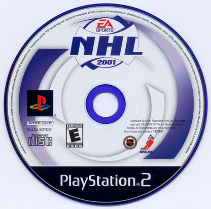 
NHL 2001 | PlayStation 2 | physical media | Region: North America | source-country=Canada,United States | Data by MobyGames.com