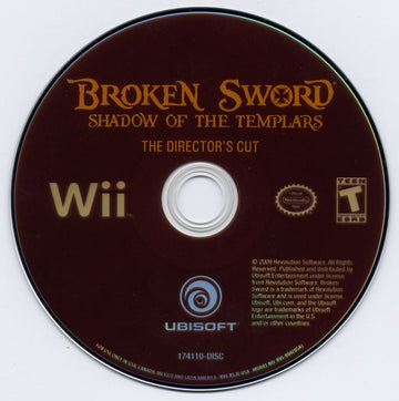 
Broken Sword: Shadow of the Templars - The Director's Cut | Wii | physical media | Data by MobyGames.com