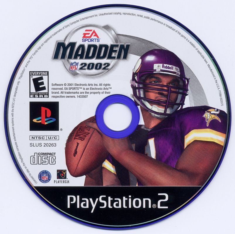 Madden NFL 2002 | PlayStation 2 | physical media | region=North America | source-country=United States | zypher-v2 | moby-258e2821d221 | Data by MobyGames.com