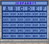 
Jeopardy! Sports Edition | SEGA Game Gear | gameplay screenshot | Data by MobyGames.com
