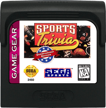 
Sports Trivia: Championship Edition | SEGA Game Gear | game cartridge
