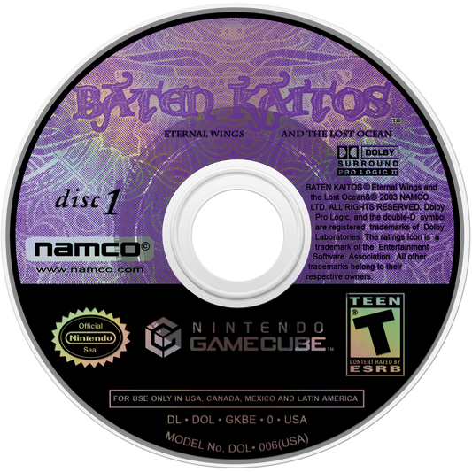 
Baten Kaitos: Eternal Wings and the Lost Ocean | Nintendo GameCube | game disc 1 of 2