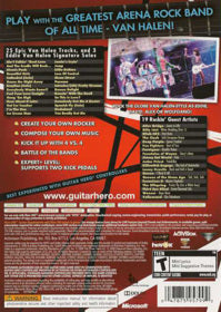 
Guitar Hero: Van Halen | Xbox 360 | back cover