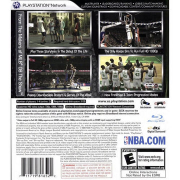 
NBA 09: The Inside | PlayStation 3 | back cover | quality review pending: exact release and pixel duplicate | walmart-3da24dd39c8d