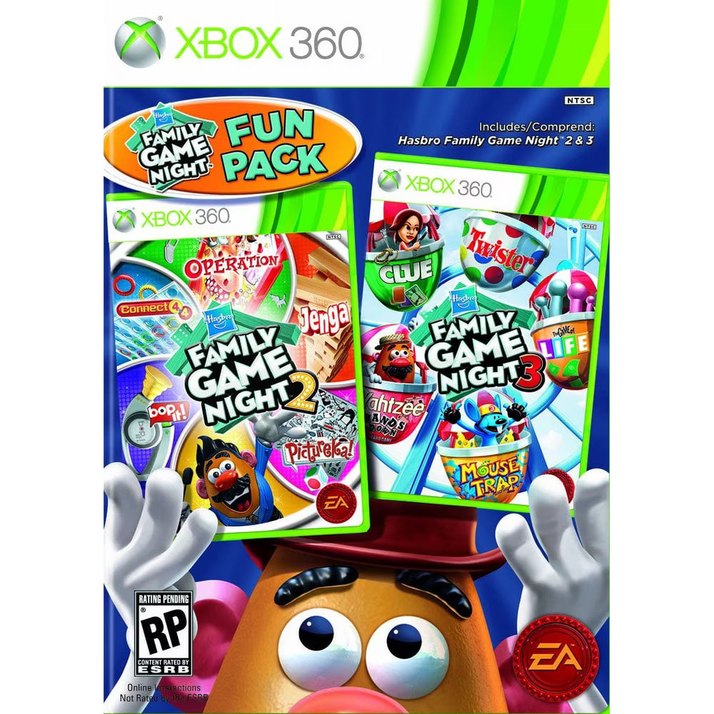 
Hasbro Family Game Night Fun Pack | Xbox 360 | supplemental product media | walmart-420d94e5b54d