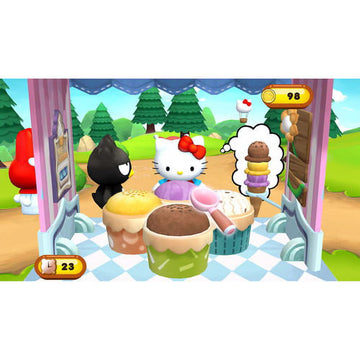 
Hello Kitty: Seasons | Nintendo Wii | actual gameplay screenshot | ice-cream serving minigame
