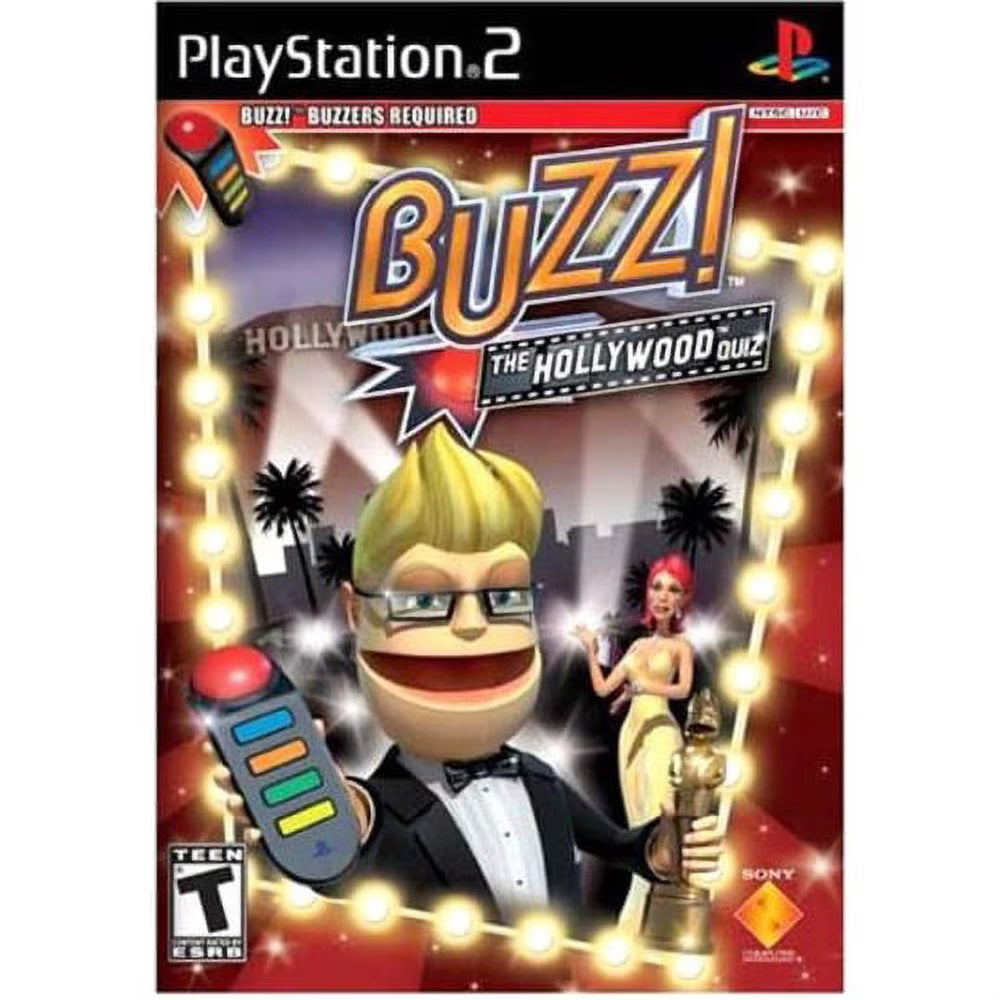Buzz! The Hollywood Quiz | PlayStation 2 | supplemental product media | Region: North America | walmart-d8177a1e3c4c | Source: Walmart