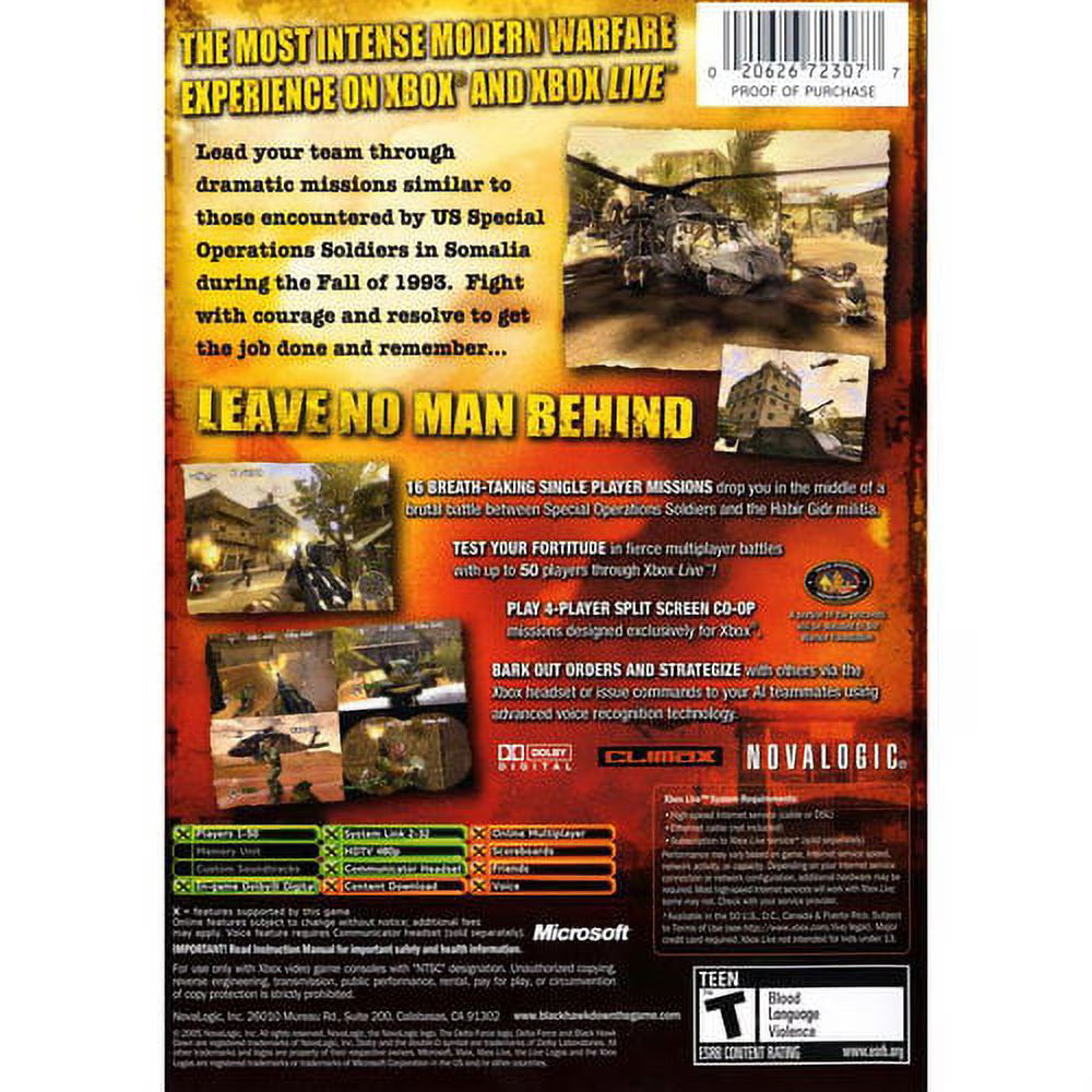 Delta Force: Black Hawk Down | Xbox | supplemental product media | walmart-71af1a4cb711