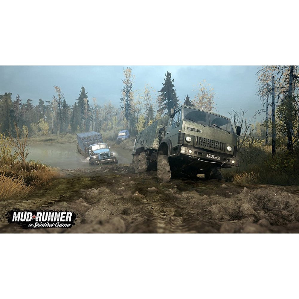 Spintires: MudRunner | PlayStation 4 | supplemental product media | Region: North America | walmart-74b293bb6369 | Source: Walmart