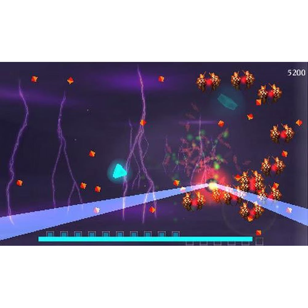 
Dream Trigger 3D Nintendo 3DS gameplay screenshot — active sonar combat against clustered enemies
