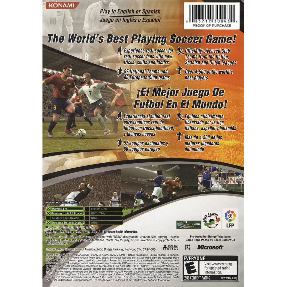 
World Soccer: Winning Eleven 8 International | Xbox | supplemental product media | walmart-cf881f0dc671