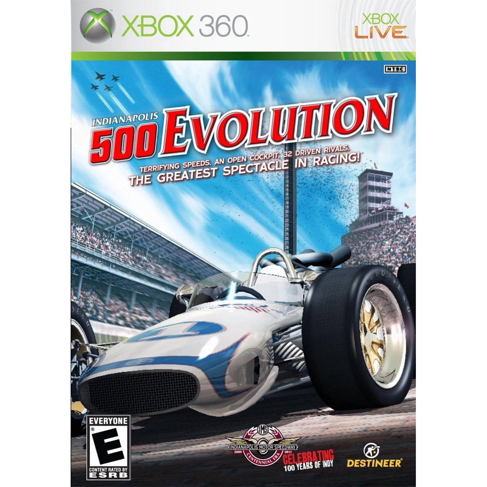 
Indianapolis 500: Evolution | Xbox 360 | supplemental product media | Region: North America | walmart-227c5dee8d48 | Source: Walmart