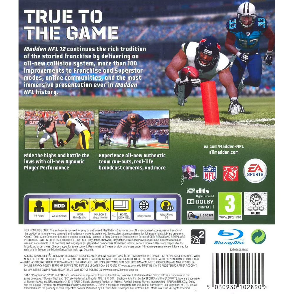 Madden NFL 12 | PlayStation 3 | supplemental product media | region=North America | walmart-411d2dda2f7e | source=Walmart
