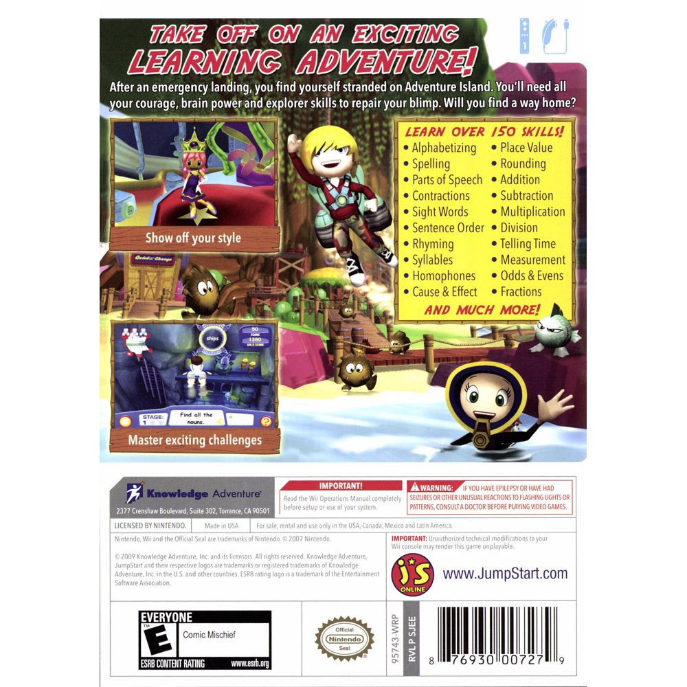 
JumpStart: Escape from Adventure Island | Wii | supplemental product media | walmart-ca2ab166d667