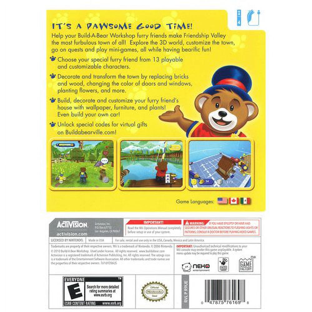 
Build-A-Bear Workshop: Friendship Valley | Wii | supplemental product media | walmart-3977941db6cd
