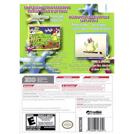 
Let's Paint! | Nintendo Wii | back cover scan