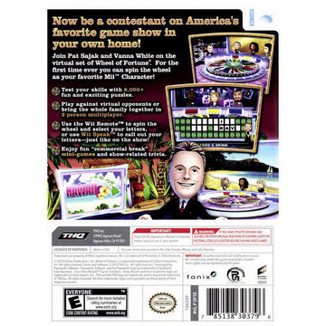 
Wheel of Fortune | Wii | supplemental product media | Region: North America | walmart-1129bb419c7c | Source: Walmart